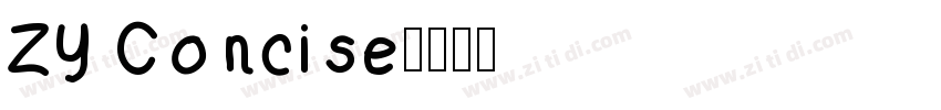 ZY Concise字体转换